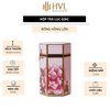 Hộp đựng trà lục giác, bằng thép cao cấp - HVL TEA