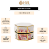 Hộp đựng trà lục giác, bằng thép cao cấp - HVL TEA