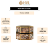 Hộp đựng trà lục giác, bằng thép cao cấp - HVL TEA