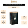 Hộp Thiếc Đựng Trà Hình Chữ Nhật Họa Tiết Hoa - HVL TEA Cao Cấp