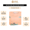 Hộp Thiếc Đựng Trà Hình Chữ Nhật Họa Tiết Hoa - HVL TEA Cao Cấp