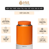 Hộp Trà Thiếc Hình Trụ HT66 - Họa Tiết Hoa Văn In Nổi Sang Trọng