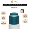 Hộp Trà Thiếc Hình Trụ HT66 - Họa Tiết Hoa Văn In Nổi Sang Trọng