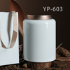 Hộp Trà Thiếc Trụ Tròn Sơn Bóng Thủy Mặc - Cao Cấp & Kín Khí