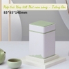 Hộp Trà Thiếc Vuông HT47 Họa Tiết Núi Non Sóng - Sang Trọng & Tinh Tế HVL