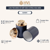 Lon trà thiếc nhỏ có nắp kim cương hoa mận kích thước 48x70 mm - HVL TEA