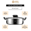 Nồi lẩu 2 ngăn inox có nắp