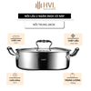 Nồi lẩu 2 ngăn inox có nắp