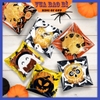 Túi đựng bánh kẹo, dán miệng, bao bì họa tiết Halloween bảo quản thực phẩm, 10*103 - VUA BAO BÌ