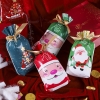 Túi đựng bánh/kẹo, túi đựng quà chủ đề Noel kích thước 15 * 23, dây nơ buộc - VUA BAO BÌ