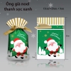 Túi đựng bánh/kẹo, túi đựng quà chủ đề Noel kích thước 15 * 23, dây nơ buộc - VUA BAO BÌ