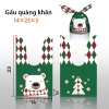 Túi tai thỏ đựng bạnh kẹo họa tiết thú, kỳ lân, mèo may mắn - KING OF OPP