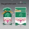 Túi đựng bánh/kẹo, túi đựng quà chủ đề Noel kích thước 15 * 23, dây nơ buộc - VUA BAO BÌ