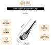 Thìa, muỗng inox tay cầm ngắn đầu tròn