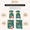 Túi đựng bánh/kẹo, túi đựng quà chủ đề Noel kích thước 15x23, dây nơ buộc - VUA BAO BÌ