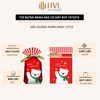Túi đựng bánh/kẹo, túi đựng quà chủ đề Noel kích thước 15x23, dây nơ buộc - VUA BAO BÌ