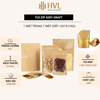 Túi zip giấy kraft nhiều size - màu vàng