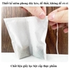 Combo 100 Túi lọc chia ngăn đựng thảo dược, gia vị, thiết kế có dây buộc - HVL