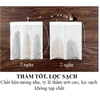 Combo 100 Túi lọc chia ngăn đựng thảo dược, gia vị, thiết kế có dây buộc - HVL