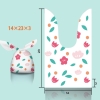 Túi đựng bánh kẹo tai thỏ có nhiều họa tiết dễ thương 14*23*3 - KING OF OPP