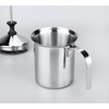 Ca đánh sữa tạo bọt inox 2 lớp có nắp cao cấp 400ml - 800ml - HVL TEA