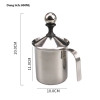 Ca đánh sữa tạo bọt inox 2 lớp có nắp cao cấp 400ml - 800ml - HVL TEA
