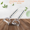 Nạo củ quả inox đa năng 2 in 1 chống han gỉ. Kết hợp bào sợi rau củ nhanh chóng - HVL TEA