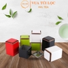 [Mã SGBAU30 ] Hộp trà thiếc vuông cổ thấp - HVL TEA