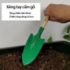 Xẻng Trồng Cây Cán Gỗ Cầm Tay 26cm Siêu Bén Super Farmer