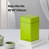 Hộp Trà Thiếc Vuông HT47 Họa Tiết Núi Non Sóng - Sang Trọng & Tinh Tế HVL