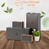 Bộ hộp trà thiếc Exclusive kèm túi cao cấp - HVL TEA