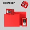 Bộ hộp trà thiếc họa tiết lá trúc kèm túi quà tặng cao cấp - HVL TEA