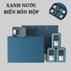 Bộ hộp trà thiếc họa tiết lá trúc kèm túi quà tặng cao cấp - HVL TEA