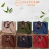 Túi đựng bộ 2,3,4,6 hộp mini đựng trà, nến bằng thiếc nhiều màu sắc - HVL TEA