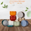 Lon trà thiếc nhỏ có nắp trong suốt, hộp trà nhỏ gọn làm quà tặng mẫu mới - HVL TEA