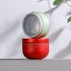 Lon trà thiếc nhỏ có nắp trong suốt, hộp trà nhỏ gọn làm quà tặng mẫu mới - HVL TEA