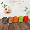 Lon trà thiếc nhỏ mini nắp lồi làm quà tặng, nhiều màu mẫu mới - HVL TEA