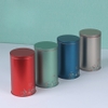 Hộp trà thiếc hình trụ tròn hoạ tiết hoa văn mẫu mới - HVL TEA