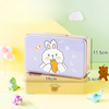 Hộp Đựng Bánh Hình Chữ Nhật Họa Tiết Gấu Thỏ Ngộ Nghĩnh - Thiếc Cao Cấp