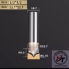 Mũi phay gỗ điêu khắc nhọn dao cắt CNC bo góc R soi mũi tên cào xước Tideway cao cấp 0405 MSKN-TW