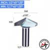 Mũi phay gỗ alu cnc vát 120 độ chữ V không bi Tideway cao cấp MSV-120-TW