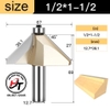 Mũi phay gỗ vát 45 độ có bi Tideway cao cấp 0203 MSVCB-45-TW