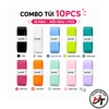 Combo Mix màu 01 Quấn cán vợt cầu lông Daltom 2 lớp chính hãng cuốn cán vợt pickleball tennis cần câu cá êm tay bám chắc chống trơn trượt QC-DT2LD-MCB1