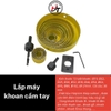 Mũi khoét lỗ tròn gỗ thạch cao khoan khoét trần cao cấp 16 chi tiết bộ vàng BMKTC-16CT-V