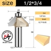 Mũi phay gỗ vát 45 độ có bi Tideway cao cấp 0203 MSVCB-45-TW