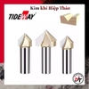 Mũi phay gỗ alu chữ V CNC vát 90 độ không bi Tideway cao cấp 0301 MSV-90-TW