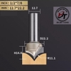 Mũi phay gỗ điêu khắc nhọn dao cắt CNC bo góc R soi mũi tên cào xước Tideway cao cấp 0405 MSKN-TW