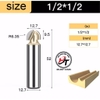 Mũi phay gỗ soi alu cnc quả đào tròn lưỡi phay rãnh dao cầu 6mm 0502 TIDEWAY MSD-TW
