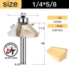 Mũi phay gỗ vát 45 độ có bi Tideway cao cấp 0203 MSVCB-45-TW