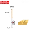 Mũi phay gỗ thẳng CNC lấy nền mũi soi TIDEWAY cốt 6mm và 12mm 0102 MST-TW-0102